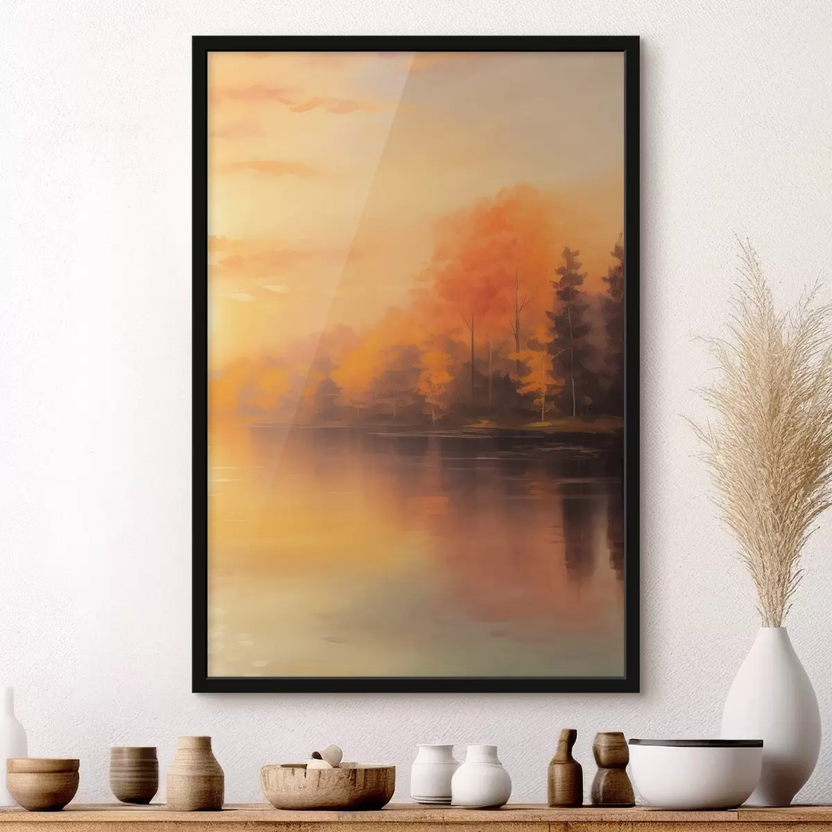 Plakāts Mežs pie dīķa f46772