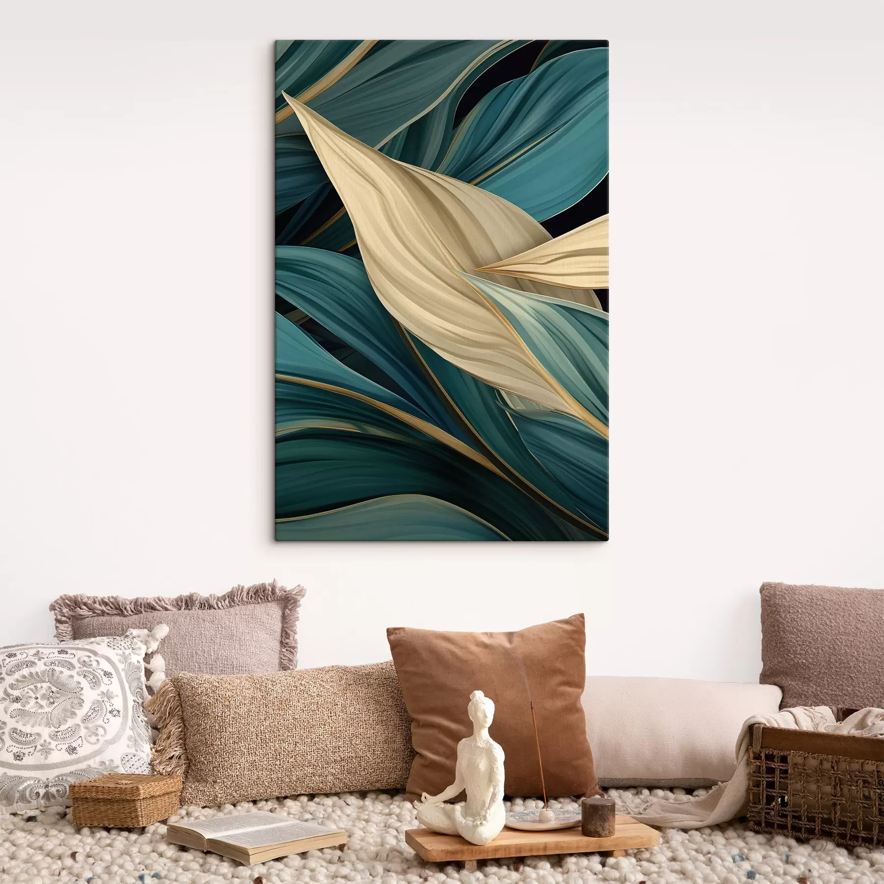 Glezna Lielas abstraktas lapas s46880