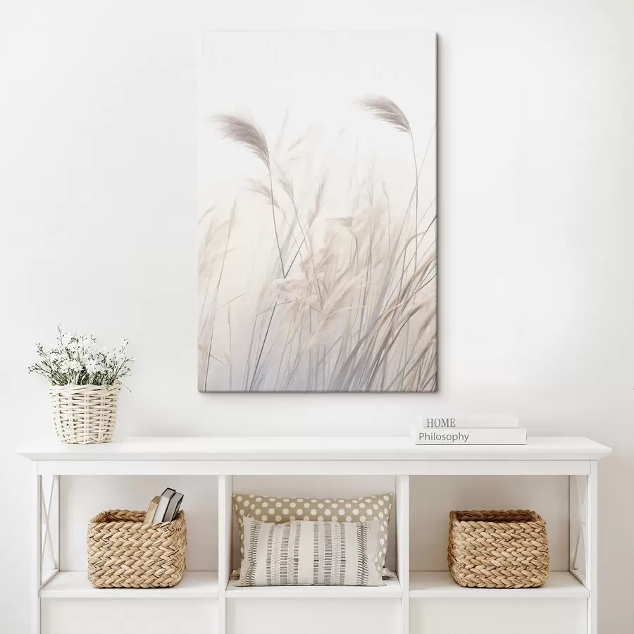 Glezna Delikāti augi uz gaiša fona s46884