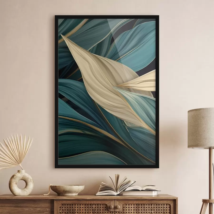 Fototapetes Lielas abstraktas lapas f46880