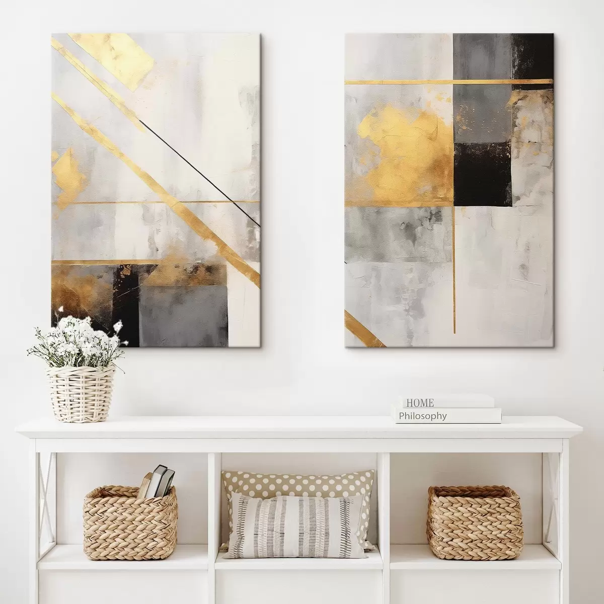 Glezna Kopsavilkums Fons, ģeometrija m01064