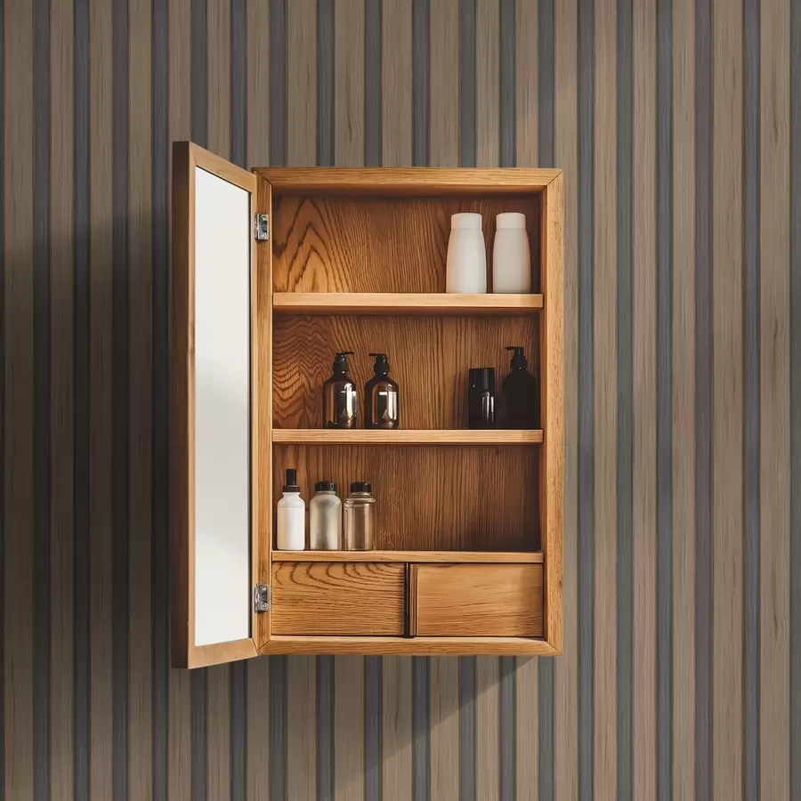 Fototapetes Vertikālas koka līstes ar tumši pelēkiem ieliktņiem a00991