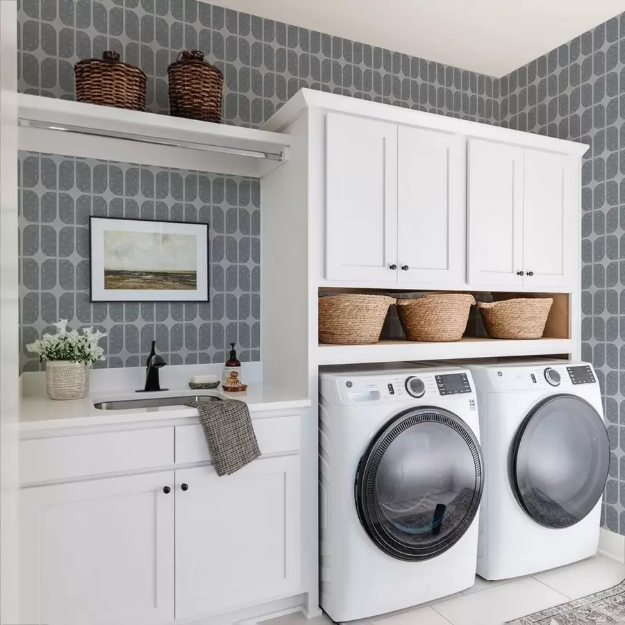 Fototapetes Pelēka mozaīka ar taisnstūra arkiem un maigu faktūru a01068