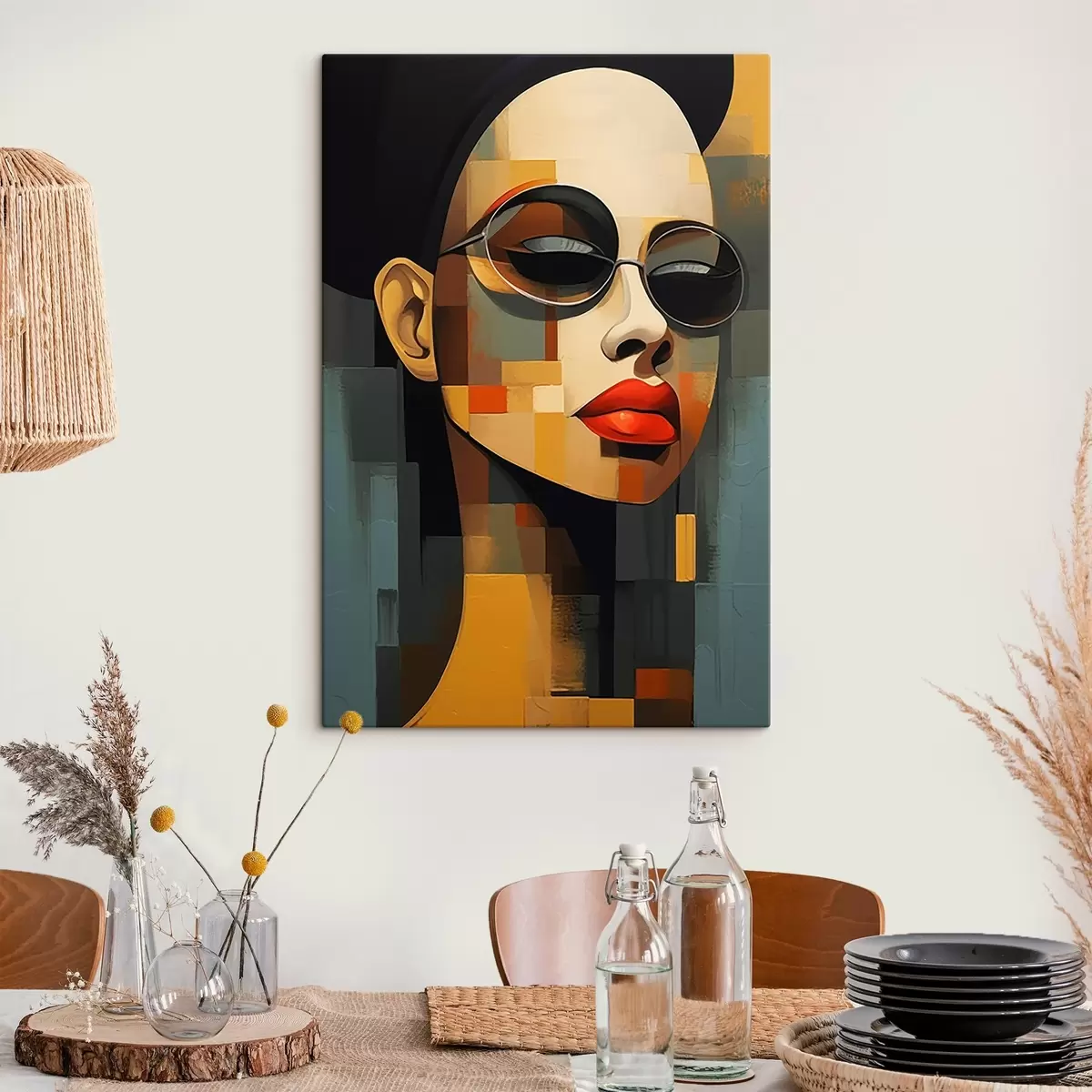 Glezna Abstraktais portrets s46868