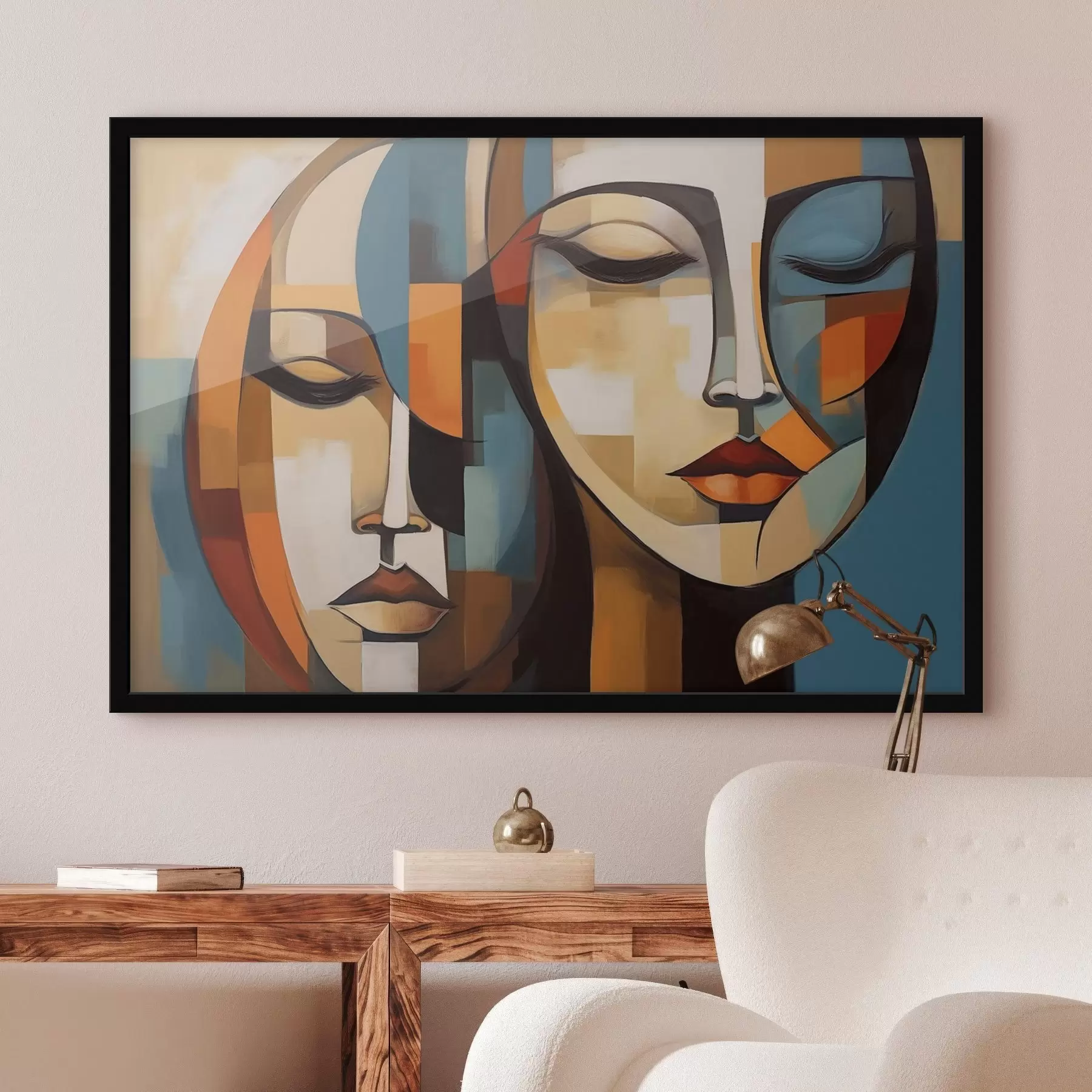 Glezna Abstraktais portrets f46869