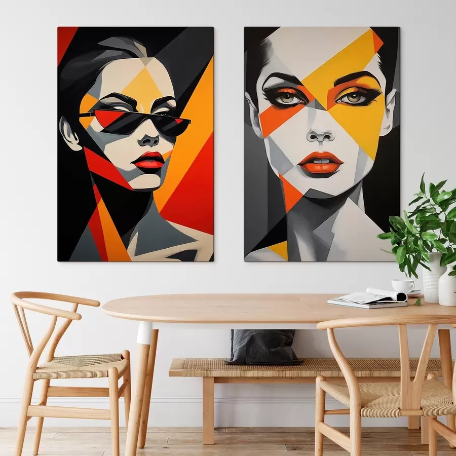 Glezna Abstraktie portreti m01077