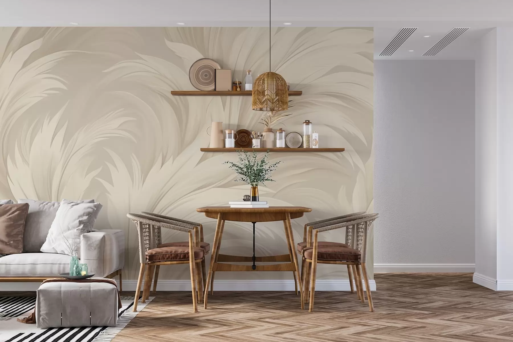 Fototapetes Abstraktās lapas w04987