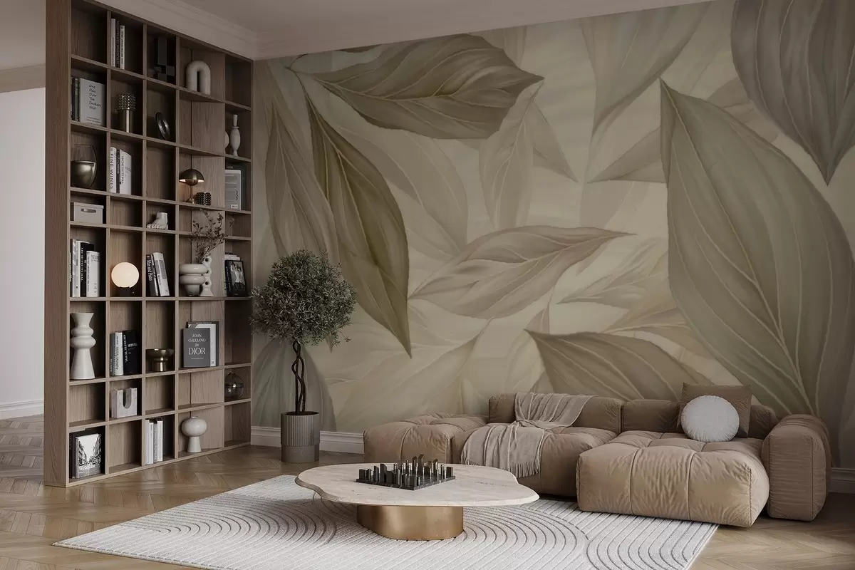 Fototapetes Abstraktas delikātas lapas w04969