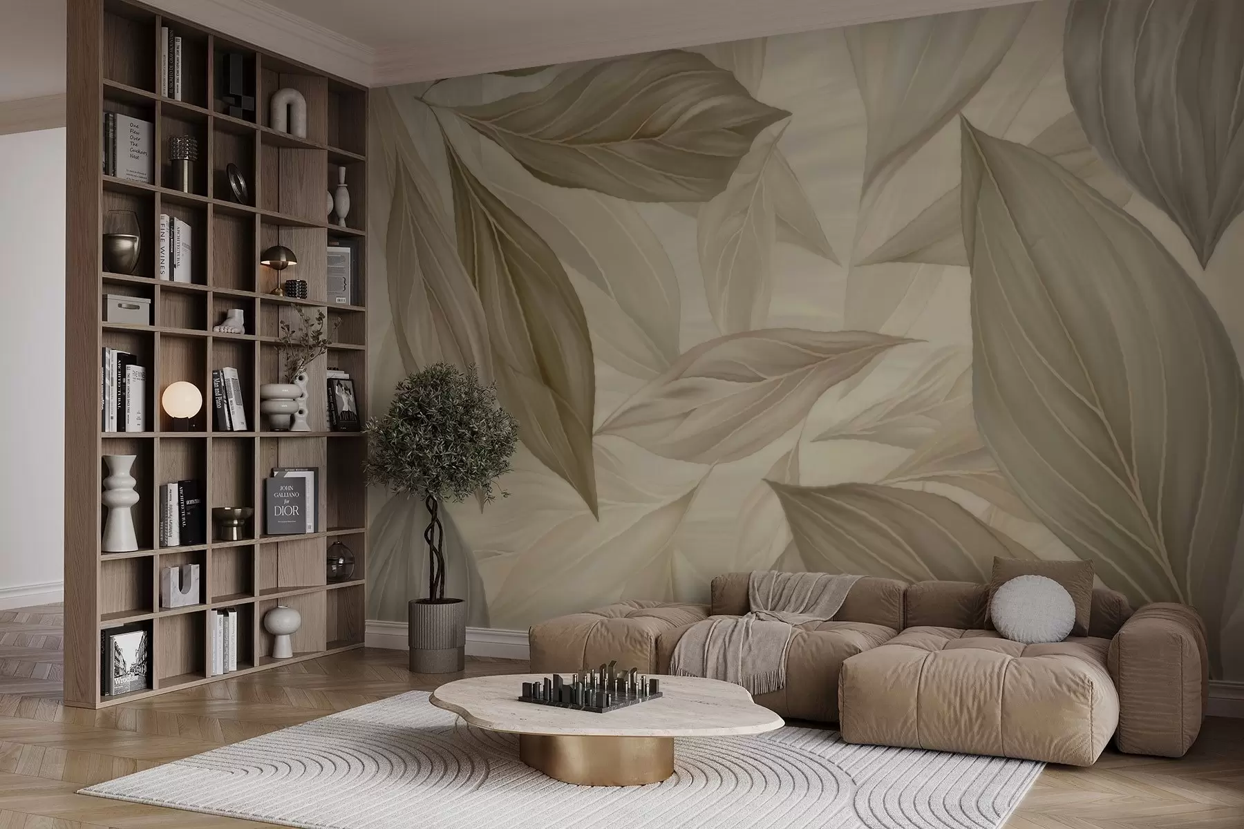 Fototapetes Abstraktas delikātas lapas w04969