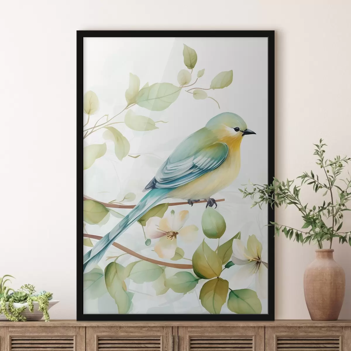 Plakāts Zvirbulis uz zara f46891