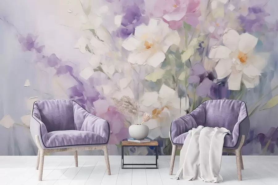 Fototapetes Abstrakts ziedu pušķis w09597