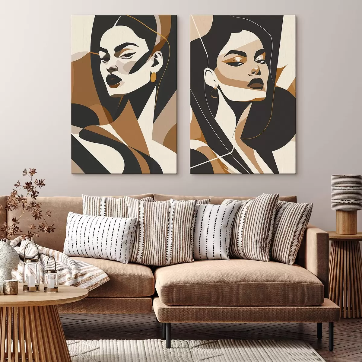 Glezna Abstraktie sieviešu portreti m01075