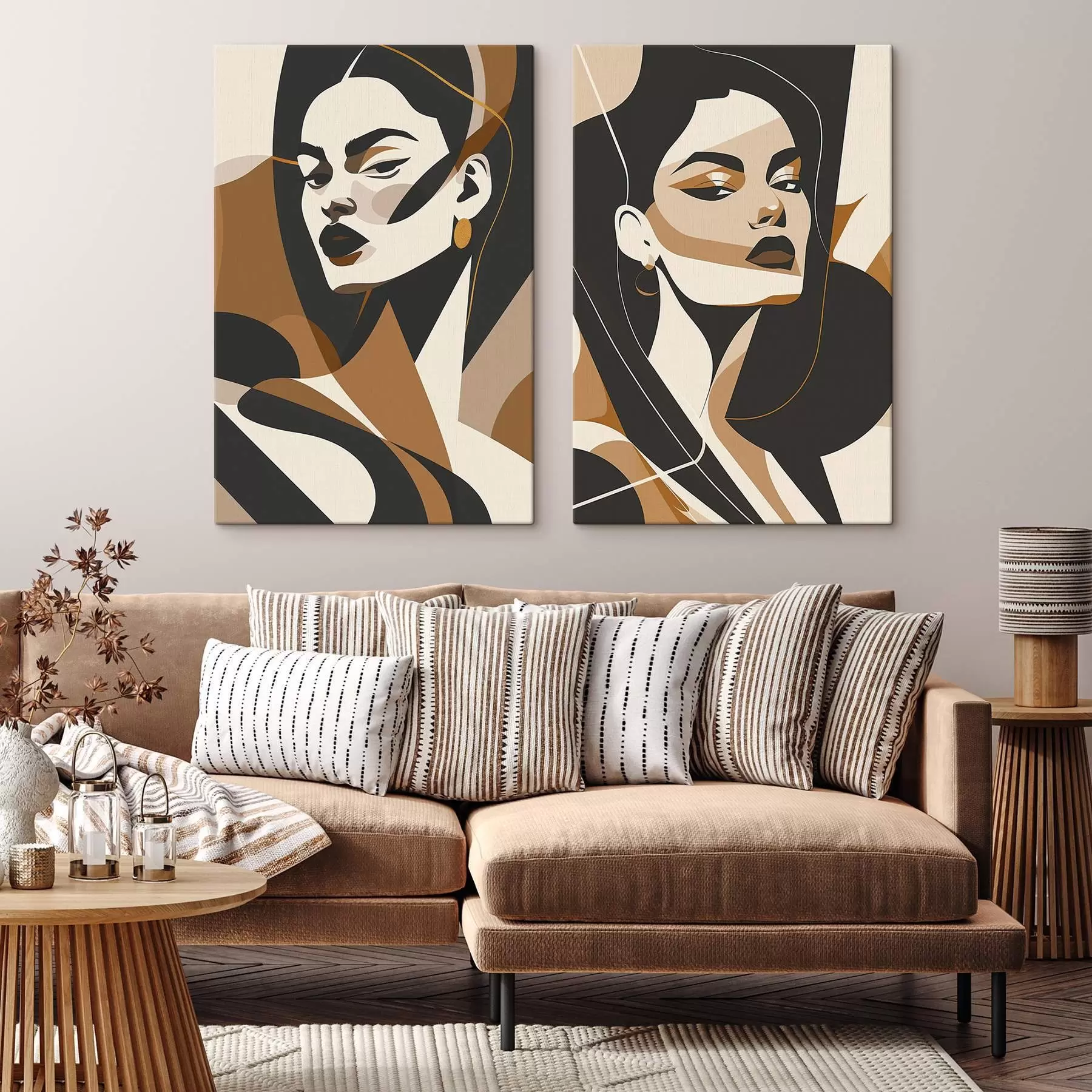 Glezna Abstraktie sieviešu portreti m01075