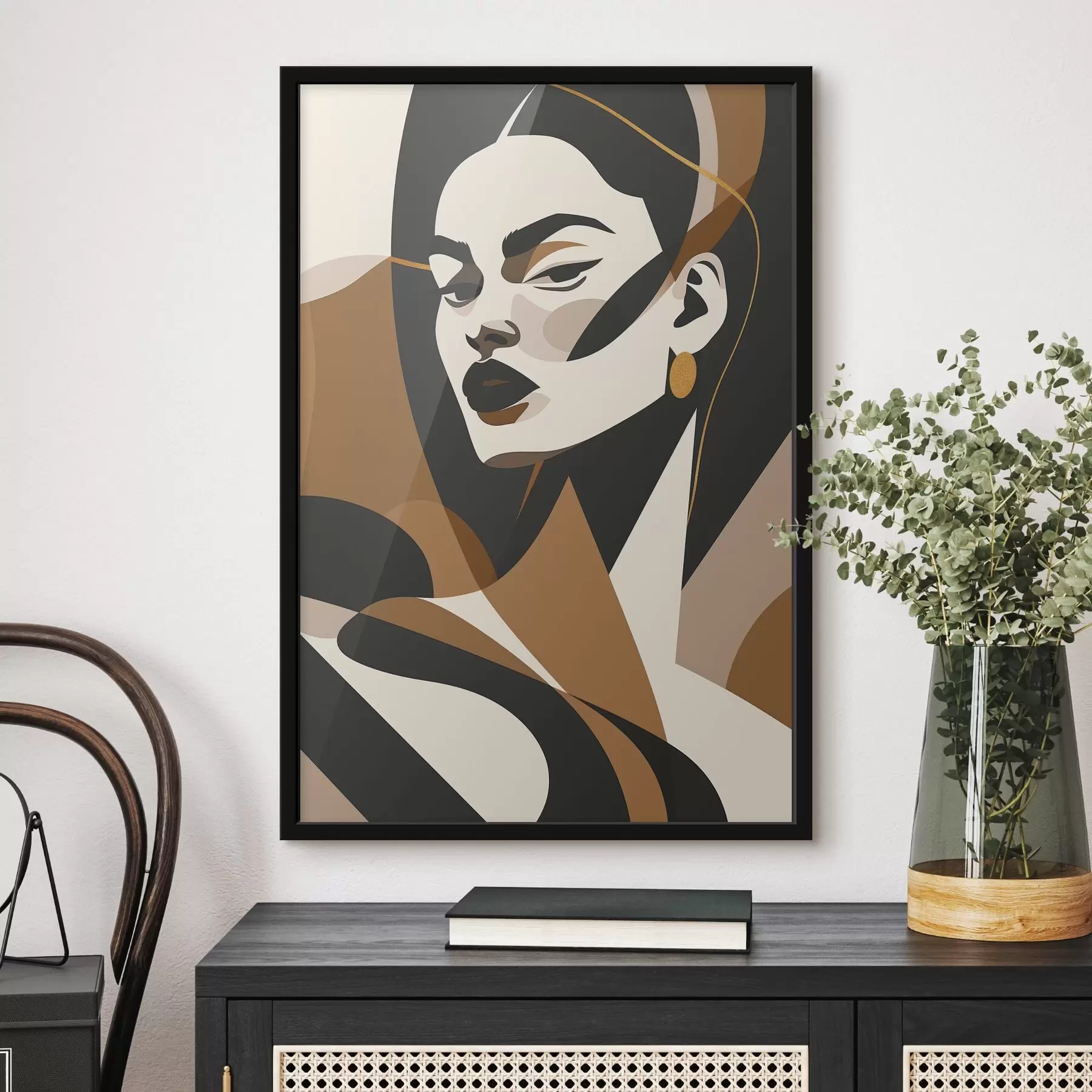 Fototapetes Sievietes abstraktais portrets f46905