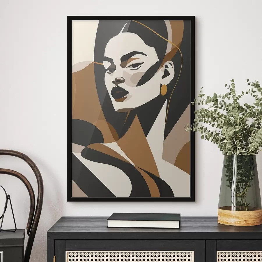 Fototapetes Sievietes abstraktais portrets f46905