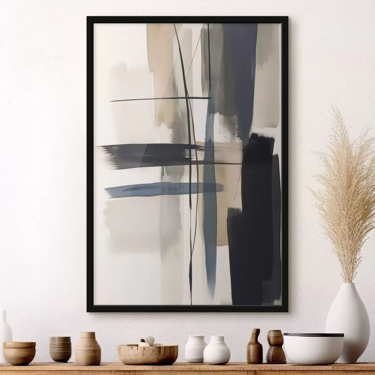 Plakāts Abstrakta otas triepiena imitācija f46907