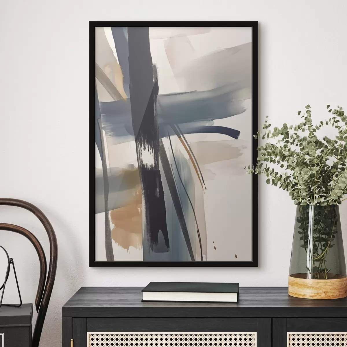 Plakāts Abstrakta otas triepiena imitācija f46908