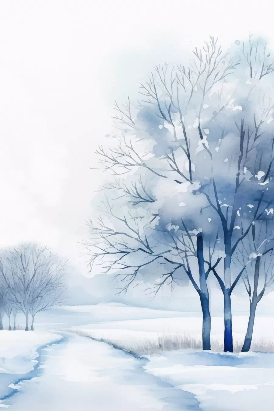 Fototapetes Koki ziemas dārzā f46967