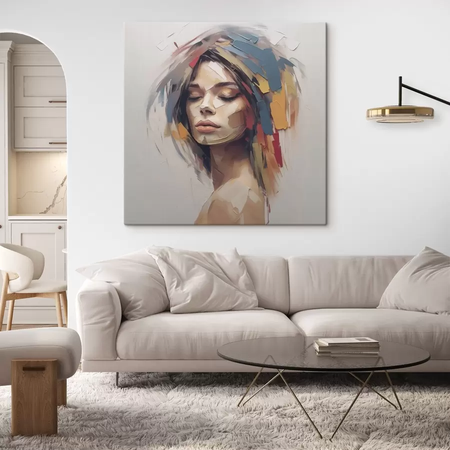 Glezna Sievietes abstraktais portrets s46917