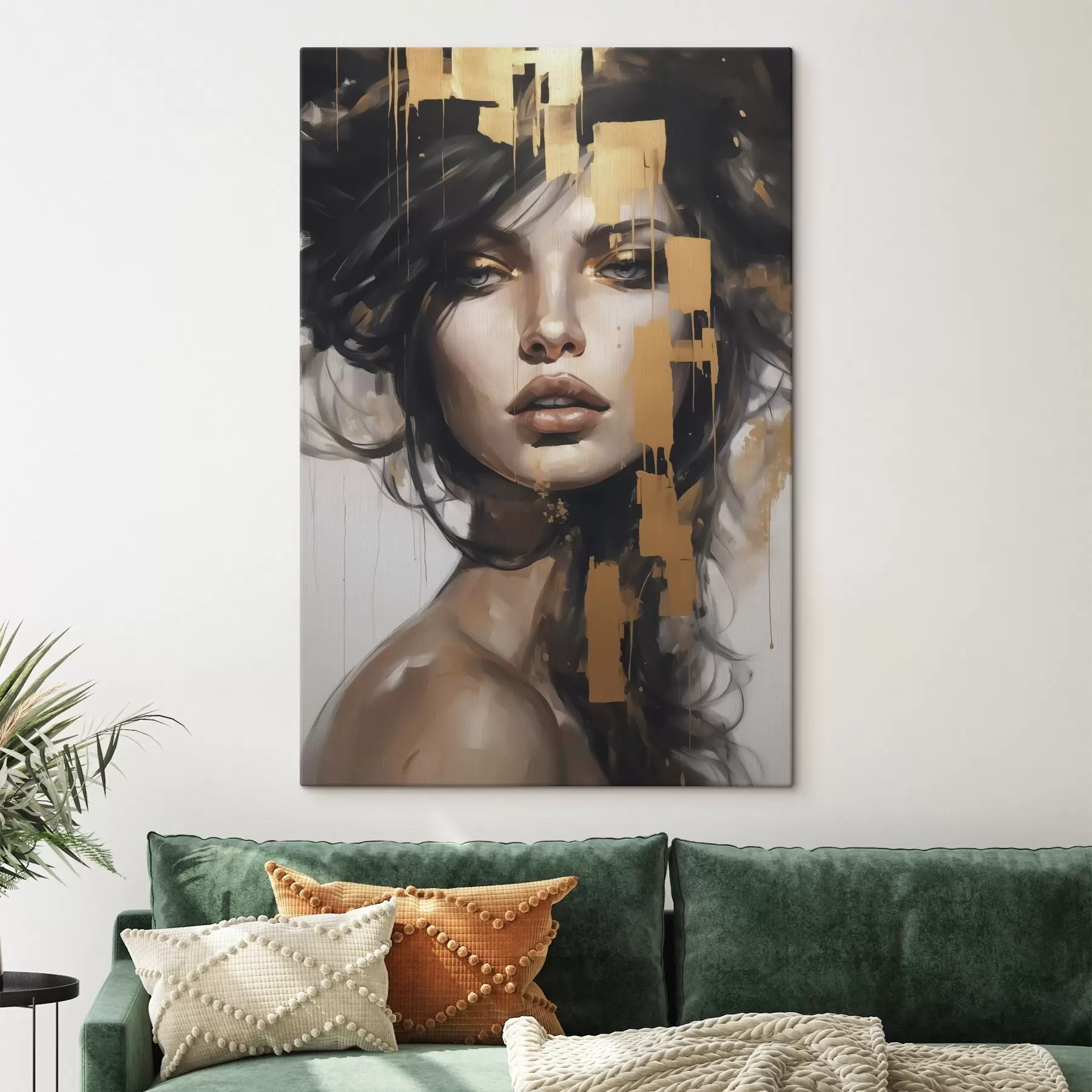 Glezna Abstrakts meitenes portrets s46919