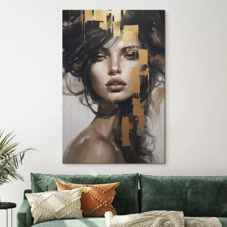 Glezna Abstrakts meitenes portrets s46919