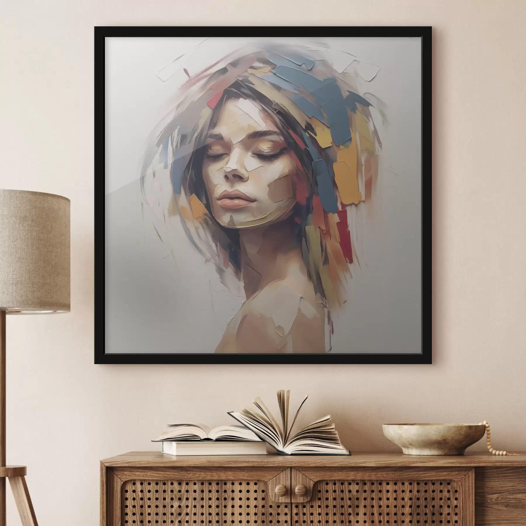 Fototapetes Sievietes abstraktais portrets f46917