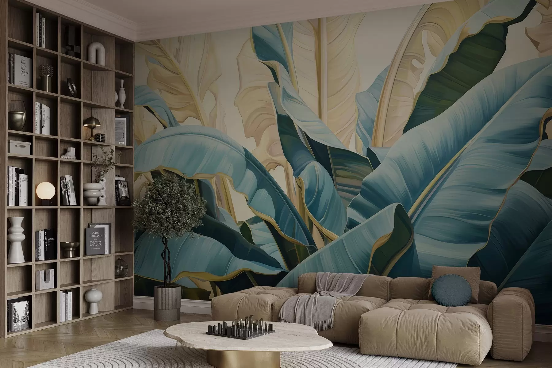 Fototapetes Lielas banānu lapas w05005