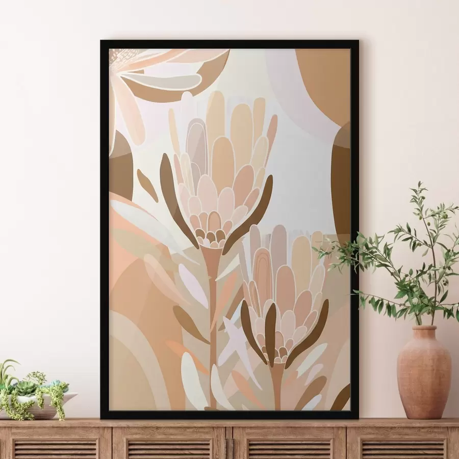 Fototapetes Abstrakti ziedi f46991