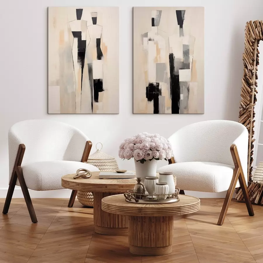 Glezna Abstrakts pāris m01111