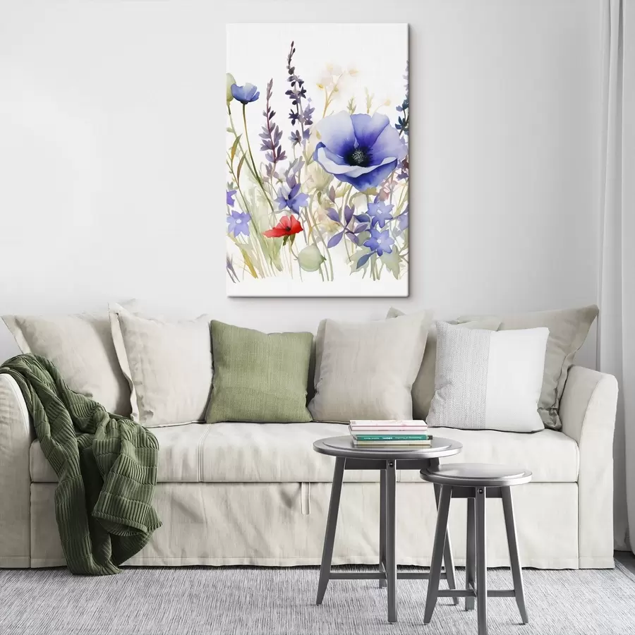 Glezna Magones un lavandas ziedi s46887