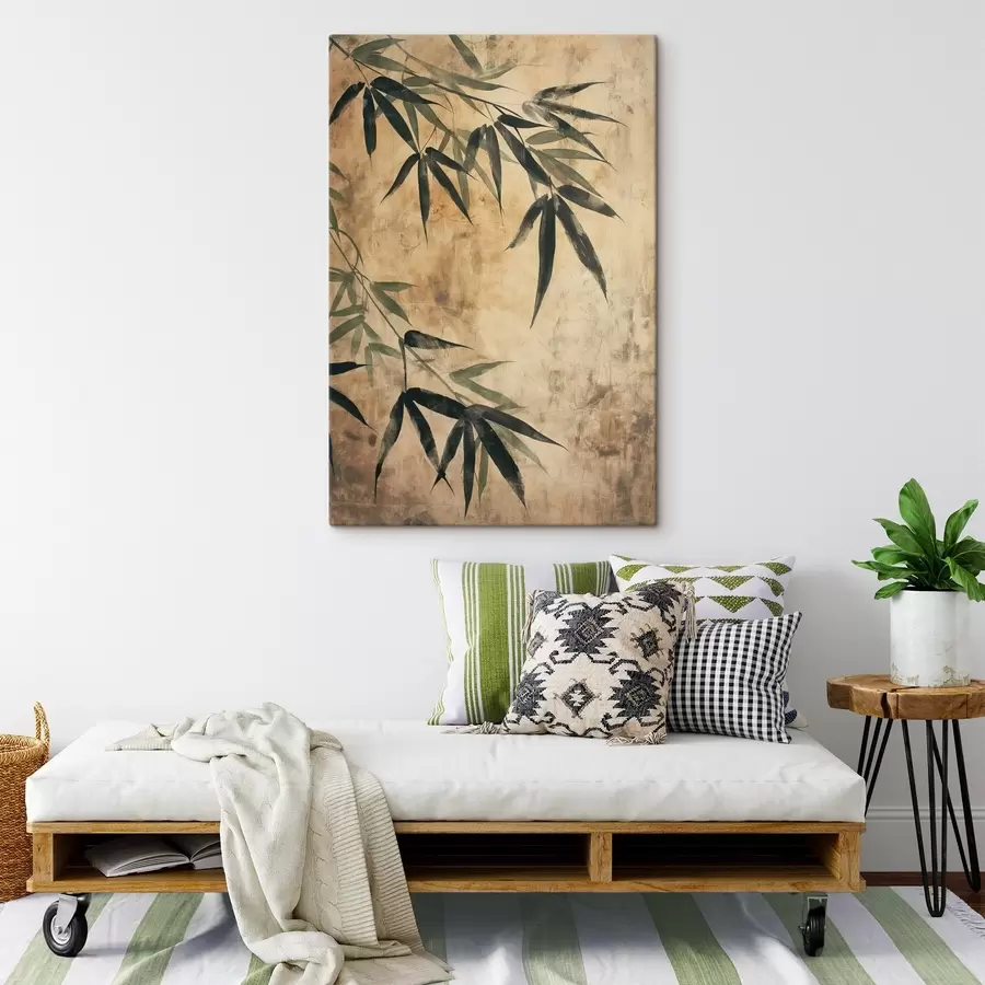 Glezna Bambusa lapas s47048