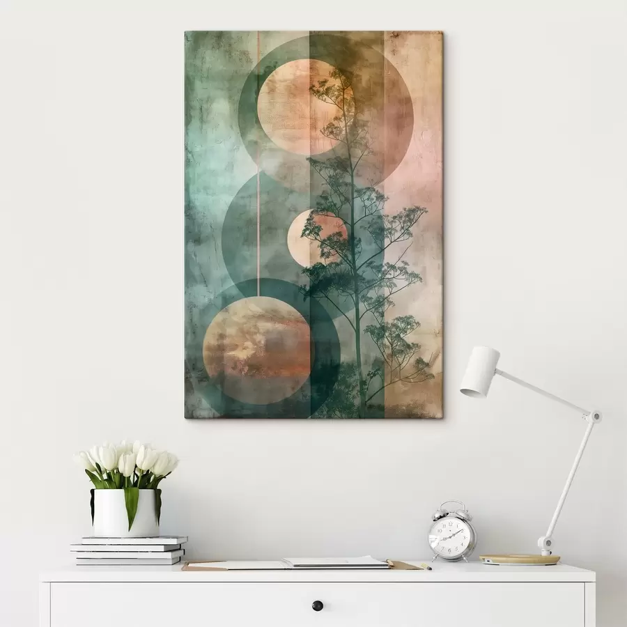 Glezna Abstrakcija un lapas s47072