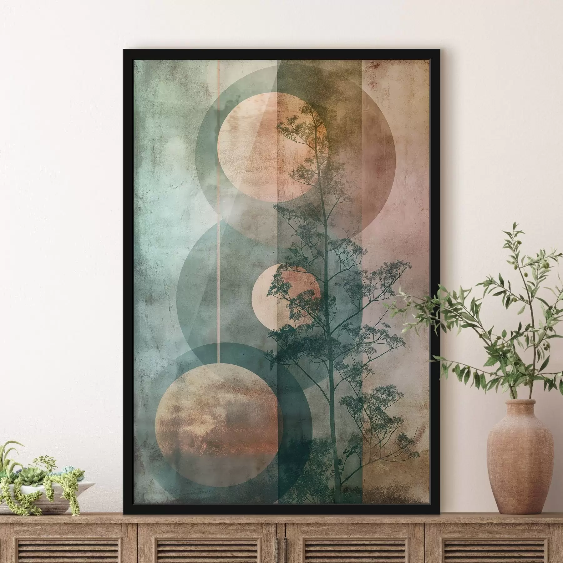 Fototapetes Abstrakcija un lapas f47072