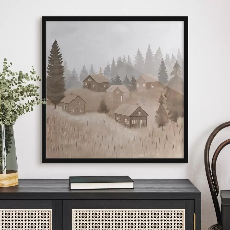 Fototapetes Mājas mežā f47075