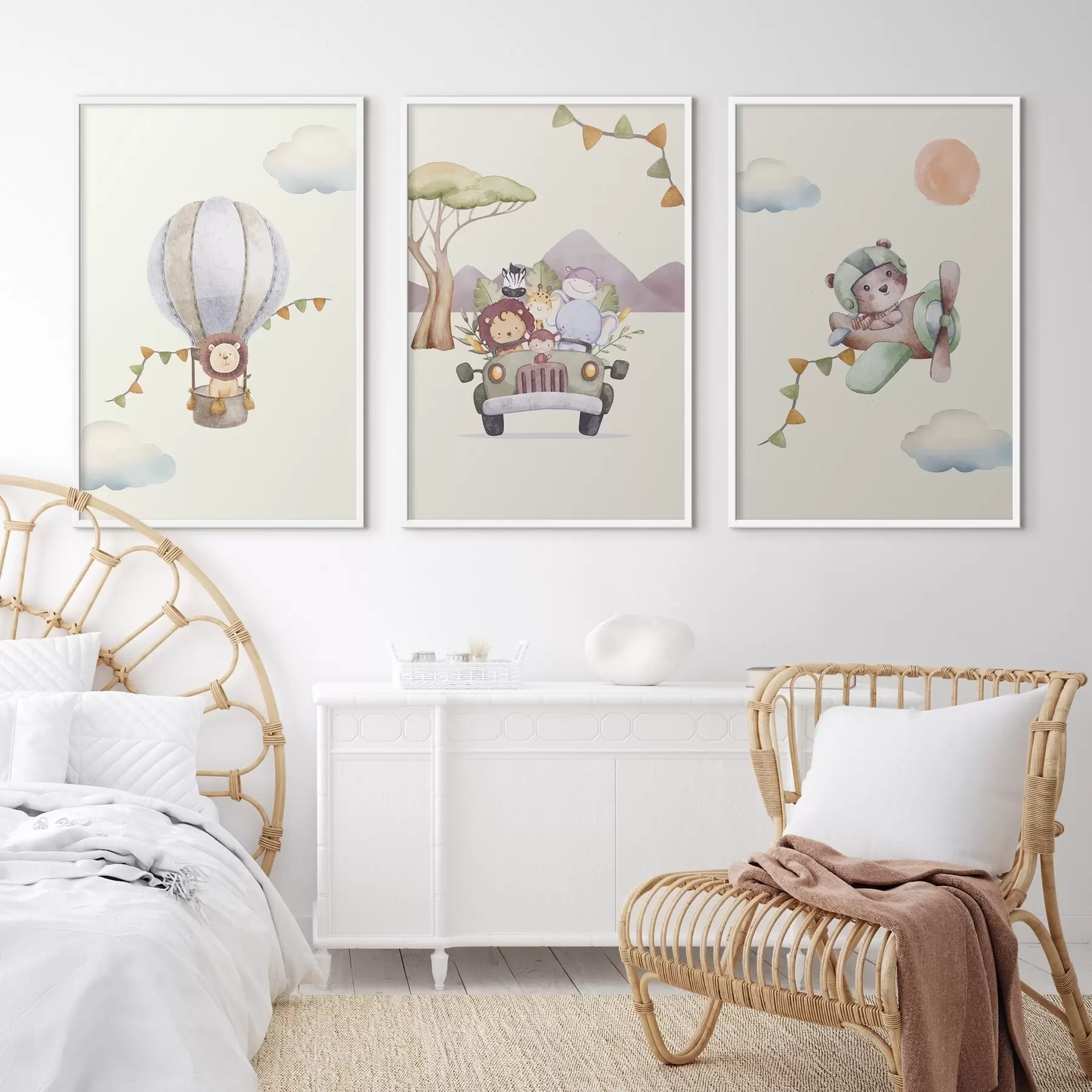 Fototapetes Piedzīvojumi pa sapņainām debesīm un ceļiem d00295