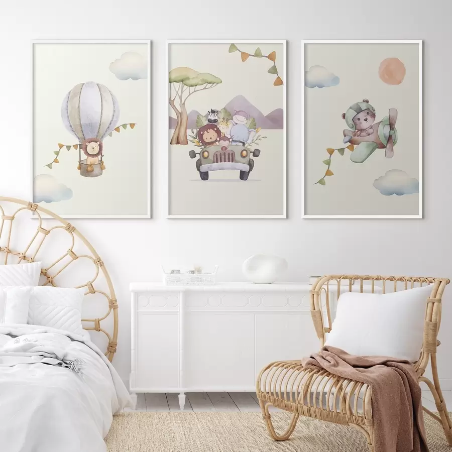 Fototapetes Piedzīvojumi pa sapņainām debesīm un ceļiem d00295