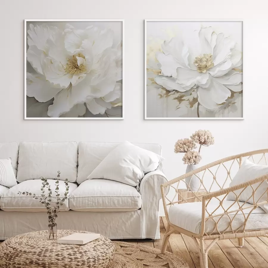 Fototapetes Krāšņi lieli gaismas ziedi d00424