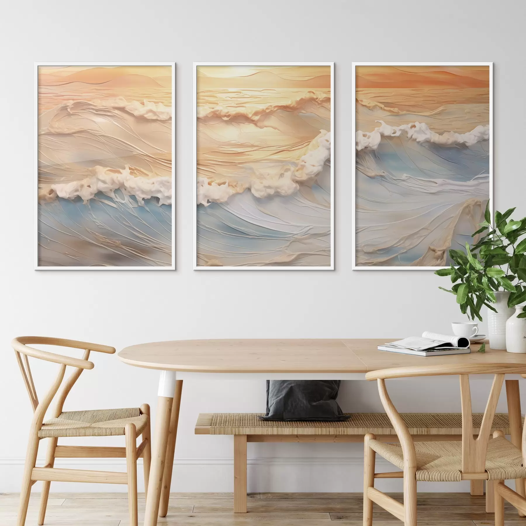 Fototapetes Krāsainie jūras viļņi d00437