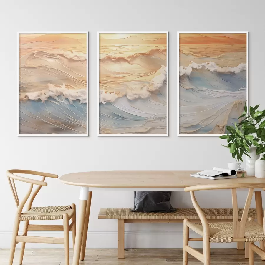 Fototapetes Krāsainie jūras viļņi d00437