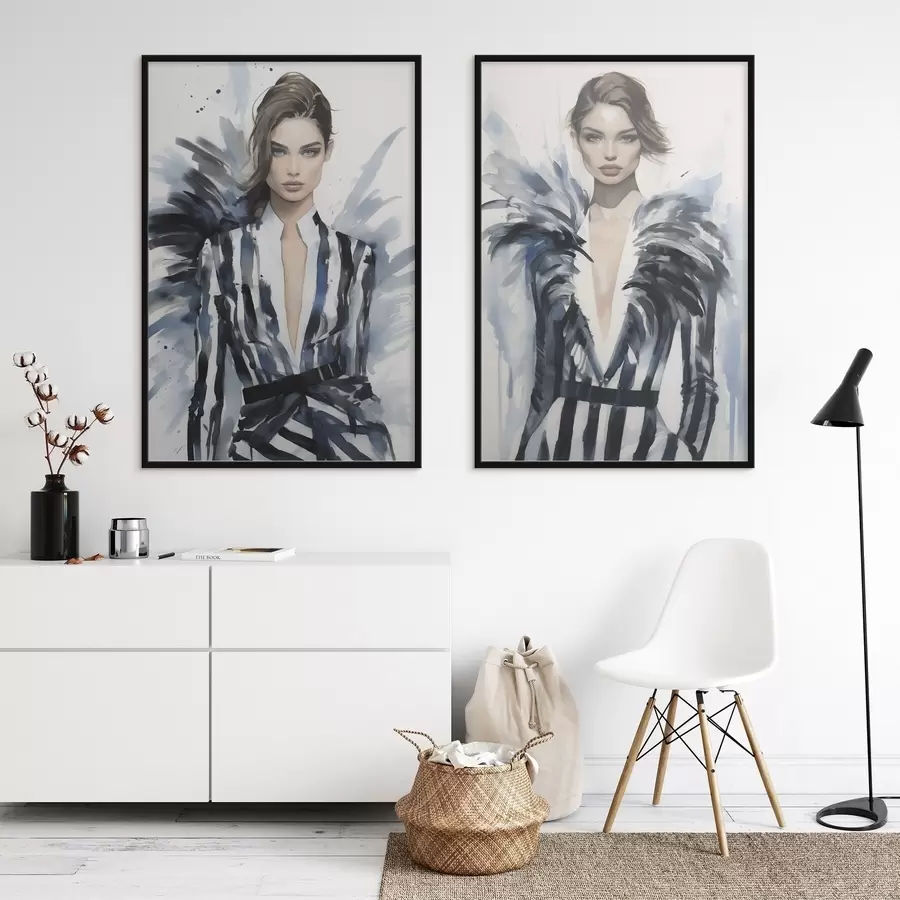 Fototapetes Stilīgas meitenes modeļi d00439