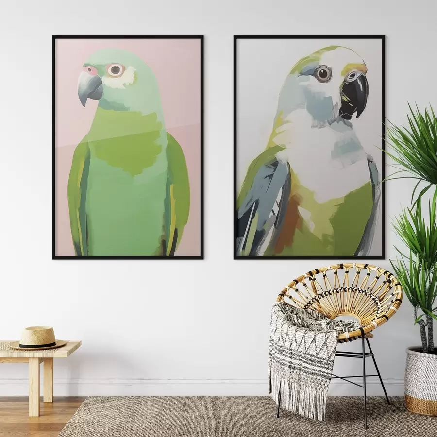 Fototapetes Tropiskie papagaiļi d00441