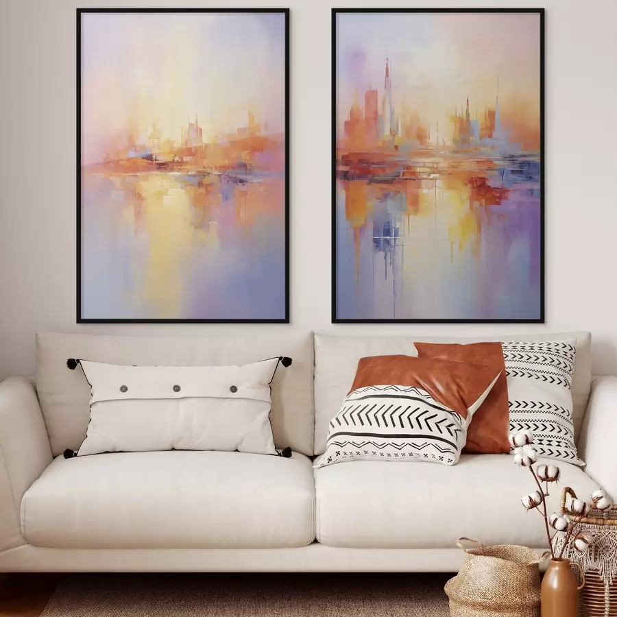 Fototapetes Daudzkrāsainas pilsētas d00462