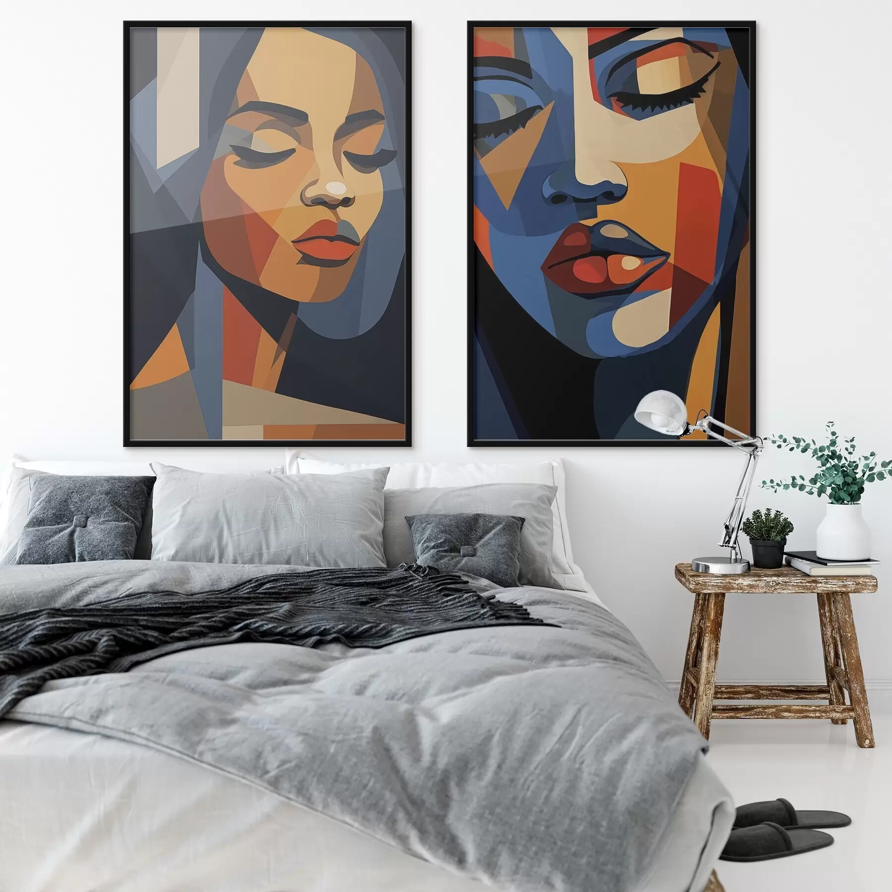 Fototapetes Krāsaini portreti popārta stilā d00467