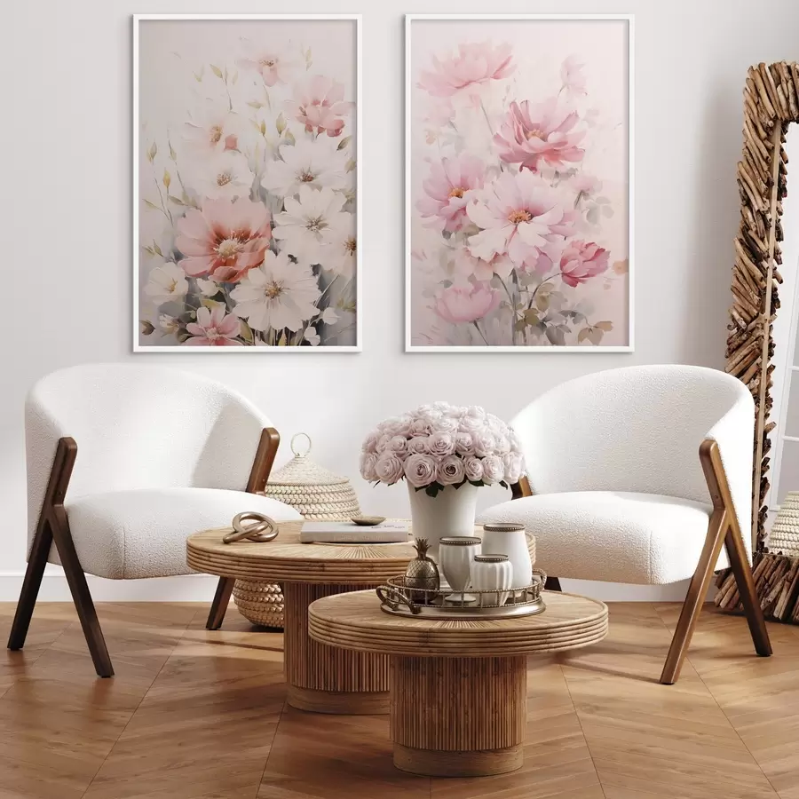 Fototapetes Maiga ziedu imitācija glezniecība d00504