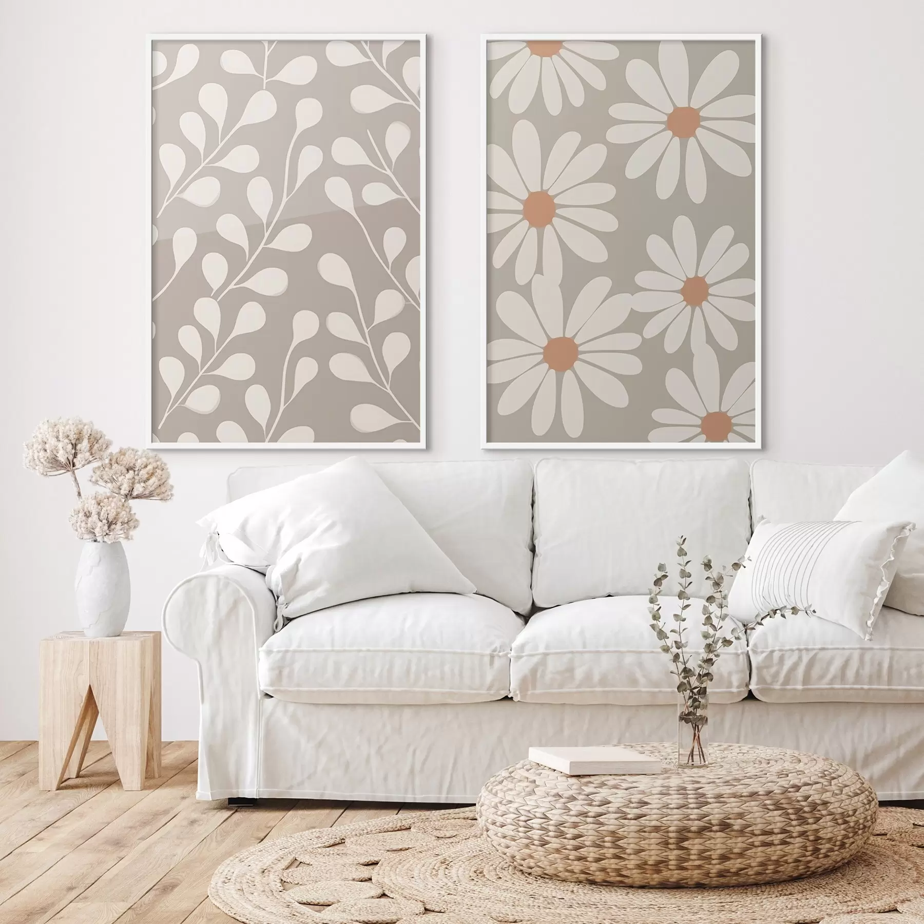 Fototapetes Zari un margrietiņas d00510