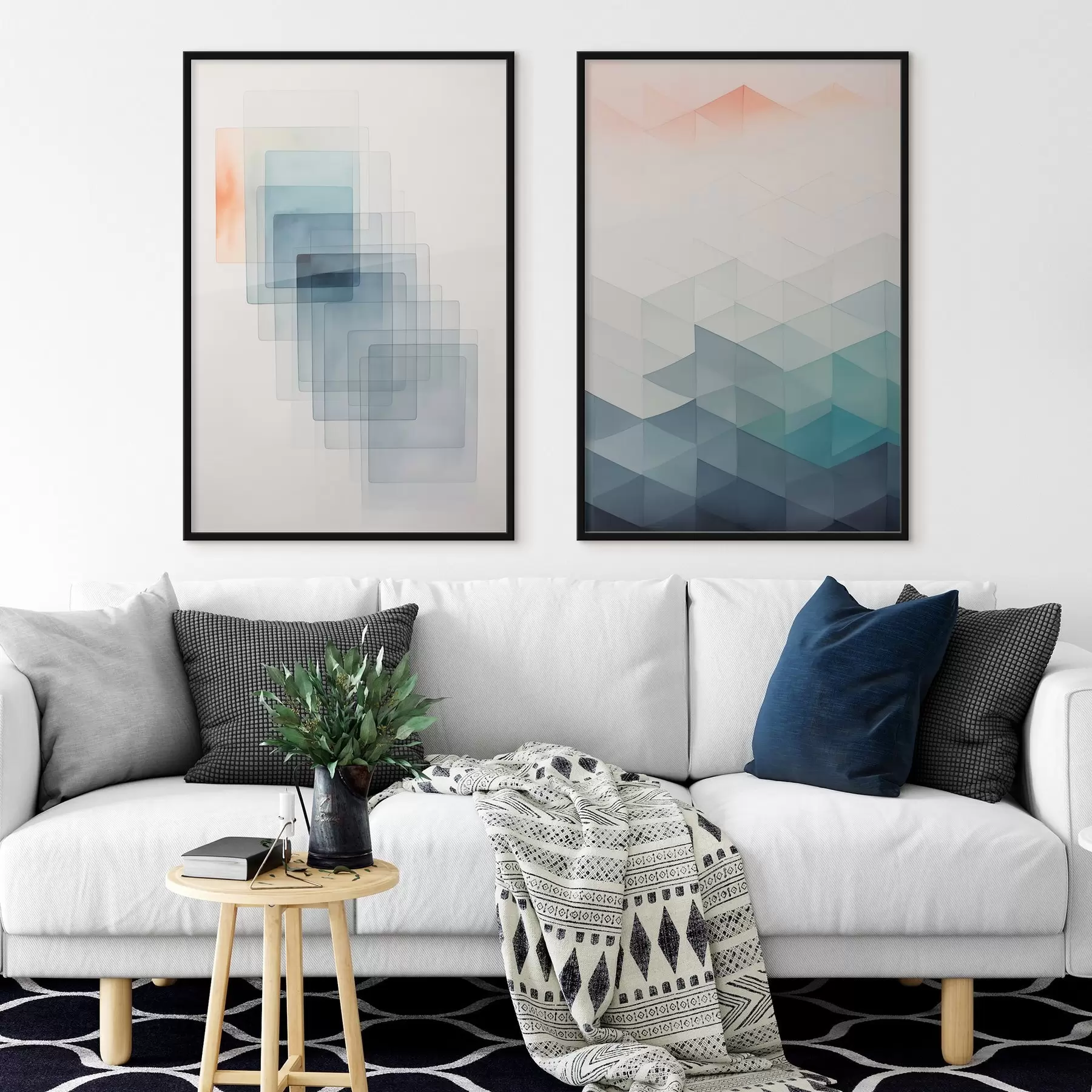 Fototapetes Mūsdienu ģeometriskā abstrakcija d00537