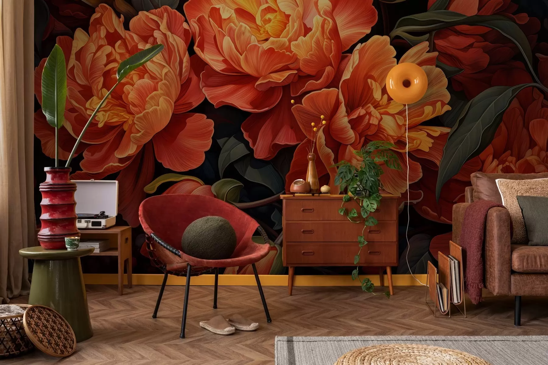 Fototapetes Siltā ziedu vakara w05044