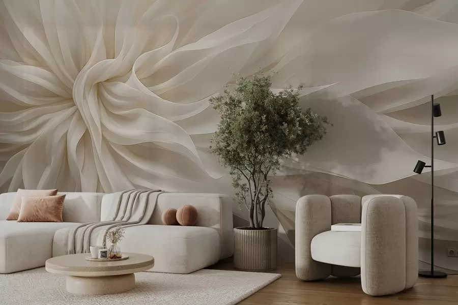 Fototapetes Zīda gaismas ziedlapiņas w05050