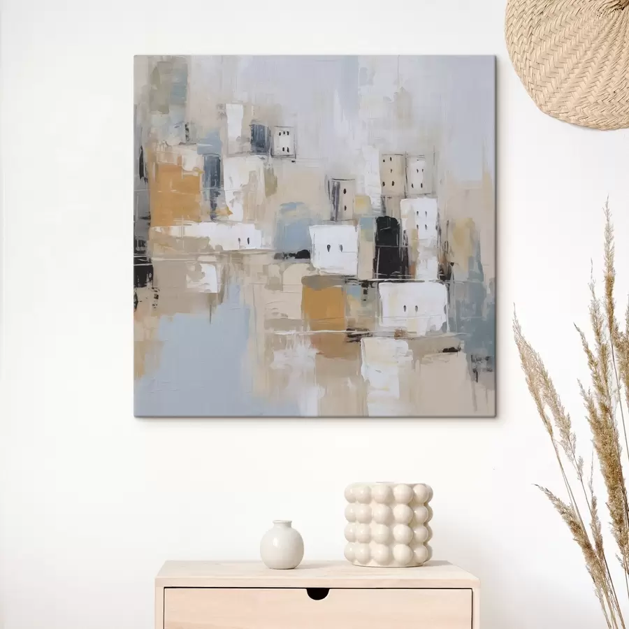 Glezna Abstrakta pilsētas imitācija glezniecībā s47242