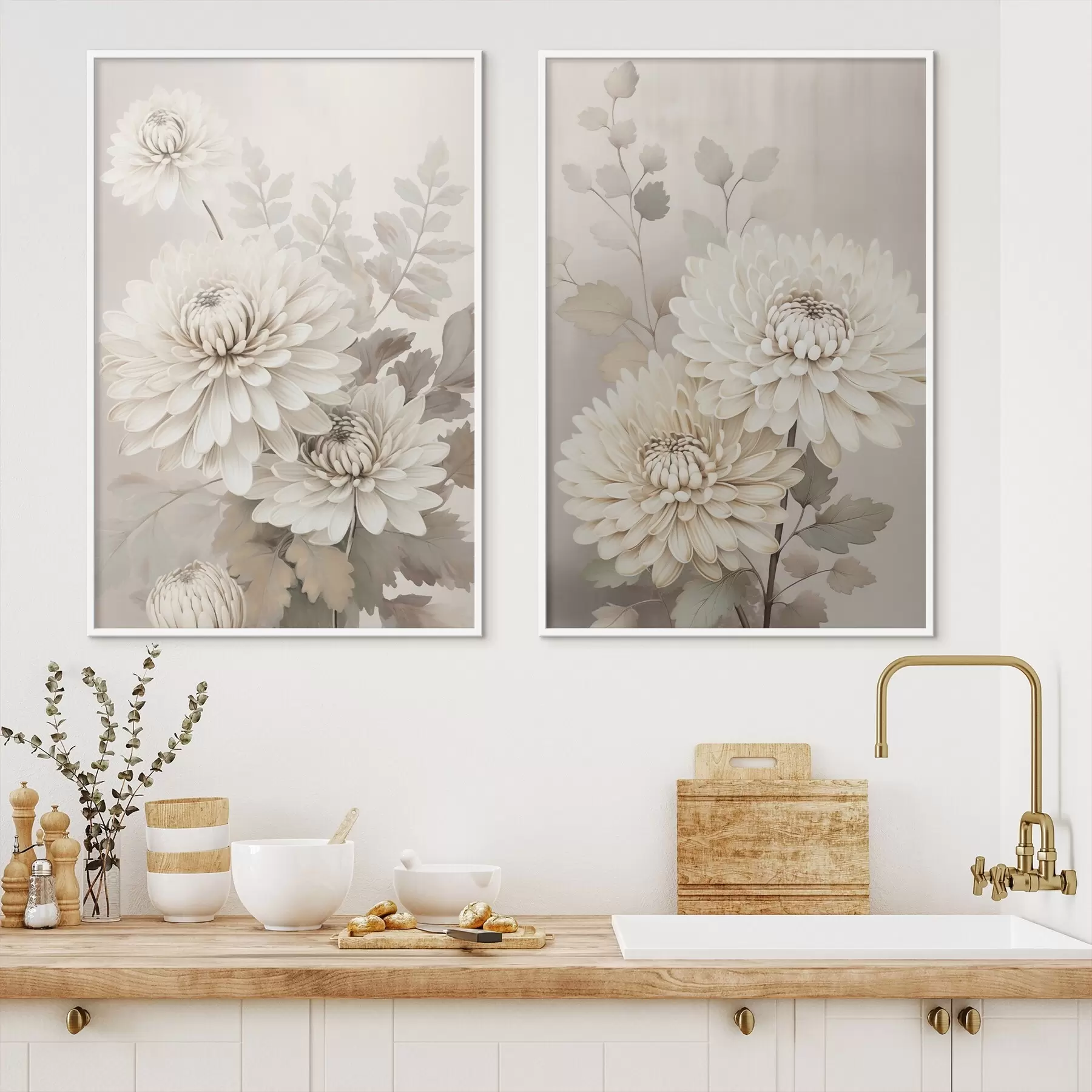 Fototapetes Abstraktas krizantēmas d00856